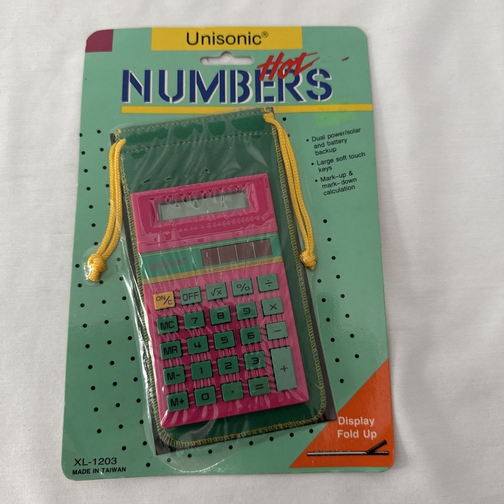 Vintage Unisonic Hot Numbers Calculator NEW